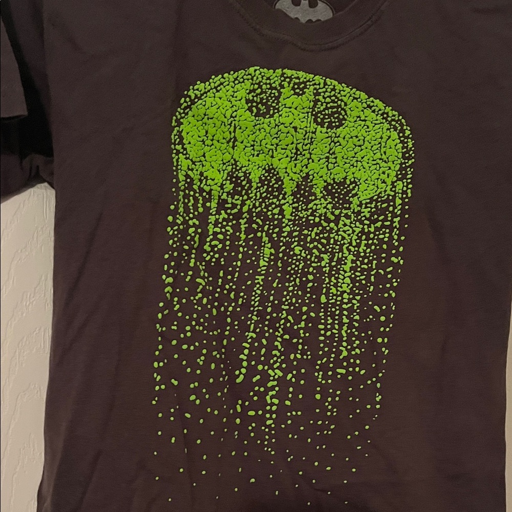 Mens Batman Graphic T-Shirt - Green and Black - Picture 3 of 4